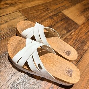 Reef Women's White Cork Sandals